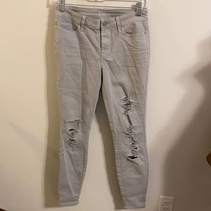 a.n.a. distressed skinny jeans